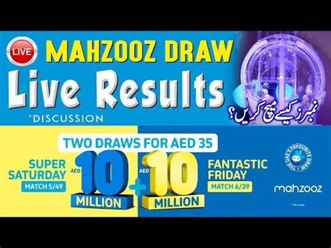 mahzooz live draw result today|Mahzooz Live Draw .